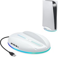 RGB Vertical Stand for PS5 Console LED Base Gaming Stand with USB Hub