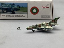 Flugzeug Modell 1:200 Herpa Bulgarian Air Force MiG-21 mit OVP