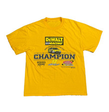 Vintage 2003 Matt Kenseth NASCAR Winston Cup Champion Graphic Tee Sz L DeWALT