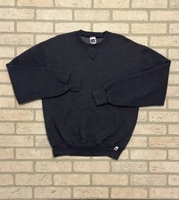 Vintage 90s Y2K Russell Athletic Crewneck Sweatshirt Size M Faded Blue Gray