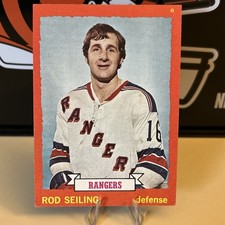 1973-74 Topps Rod Seiling hockey card # 9