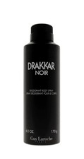 DRAKKAR NOIR by Guy Laroche for Men DEODORANT BODY SPRAY 6 oz Brand New