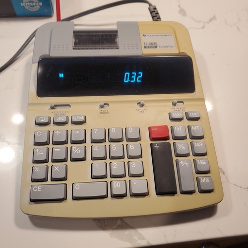 TEXAS INSTRUMENTS TI-5630 SUPERVIEW 12-DIGITS CALCULATOR - Picture 2 of 5
