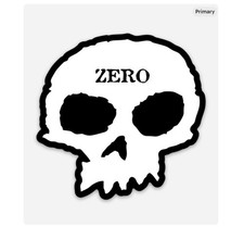 3  Zero Skateboards Skull Sticker Vinyl Decal Matte Finish Dishwasher Safe