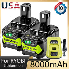 8.0Ah 8Ah For RYOBI 18V Battery P108 P104 One Plus High Capacity Lithium Pack US