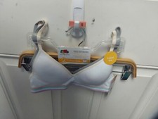 Nwt Fruit Of The Loom Girls Cotton T Shirt Bra 2pk White/Grey Molded Cups Adj...