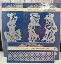 Tattered Lace Metal Cutting Die Border Edge Panel Bees Hummingbird Lattice Flora