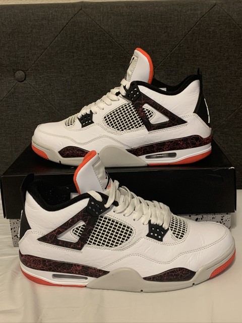 Nike 308497-116 Air Jordan 4 Retro Flight Nostalgia Men Shoes Size 11  (White) for sale online | eBay