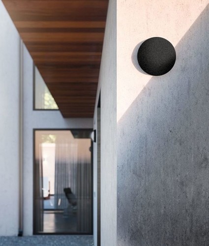 Exterior LED Tri-CCT Round Backlit Wall Lights IP65 & IK08 - Picture 3 of 8