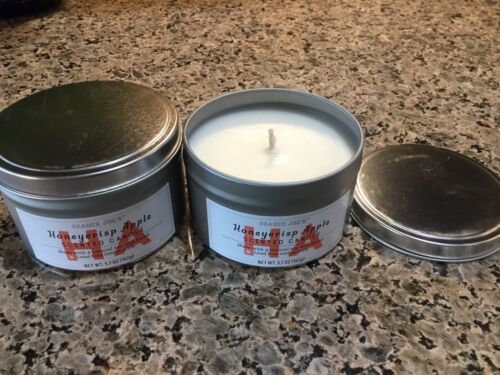 New Trader Joe's Honeycrisp Apple Scented Candle -Set of 2 - Fall Scent