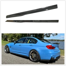 Carbon Fiber Side Skirts Body Kits Fit For BMW M3 M4 F80 F82 2014-2020 PSM Style