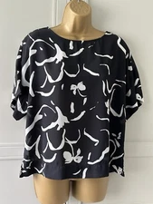 Vero Moda see through top, size 16. black and white summer sheer blouse