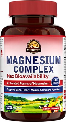 Vitalitown Magnesium Complex Supplement 500mg - Maximized Absorption Chelated