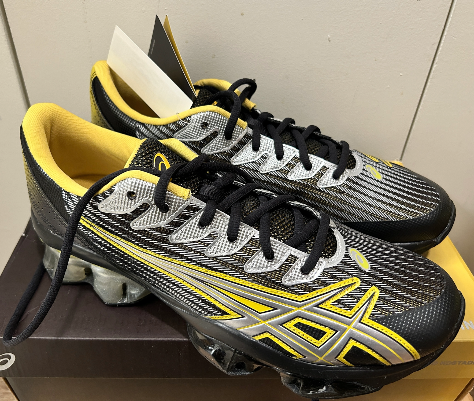 ASICS Gel-Quantum Levitrack Kiko Kostadinov Black Yellow size UK 9 / US 10