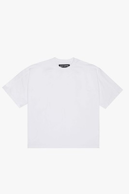 ''Point Blank'' White Oversized Tee