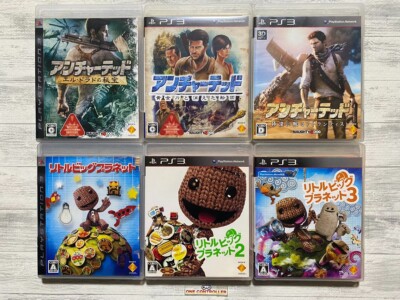 SONY PS3 Uncharted Treasure Hunter & Little Big Planet 1 2 3 set