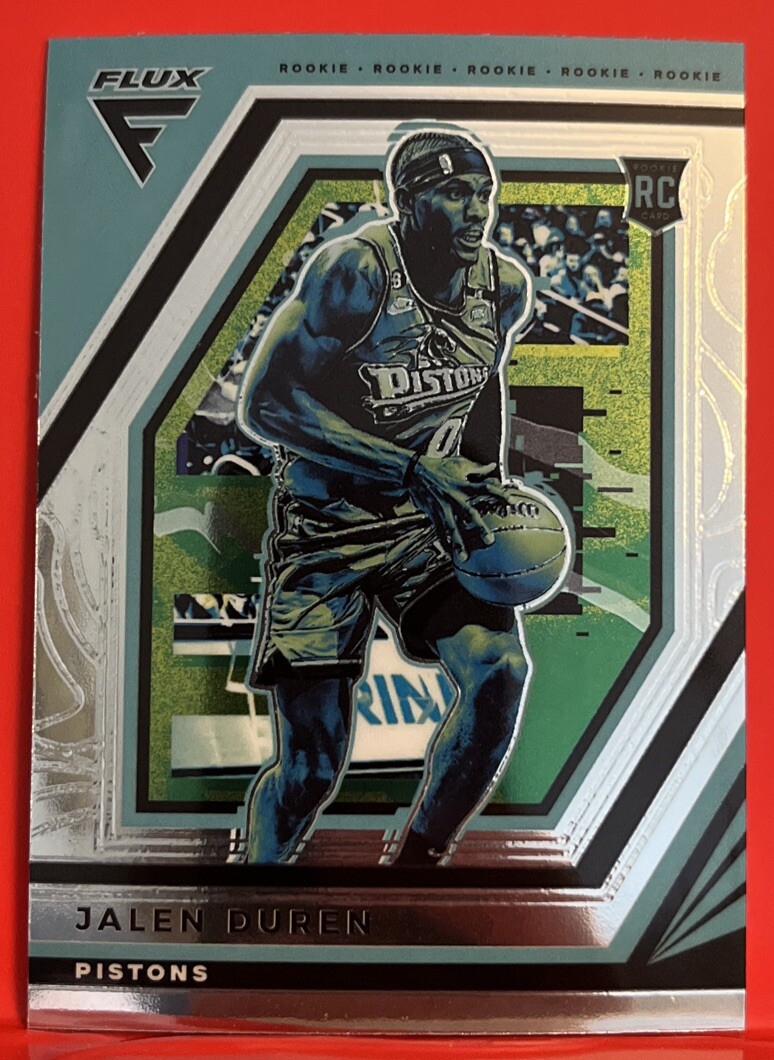 Jalen Duren 2022-23 Panini Flux Rookie Card #226 Detroit Pistons