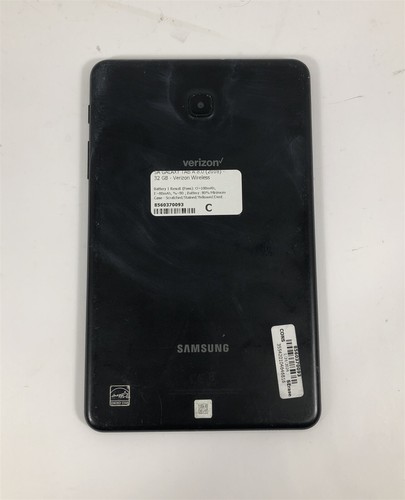 8"Samsung Galaxy Tab A 8.0 SM-T387V 32GB 2GB RAM Verizon - Black - Afbeelding 5 van 6