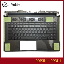 00P3H1 FOR DELL Alienware M15 R5 R6 Black C Shell Cover Upper Palmrest Keyboard