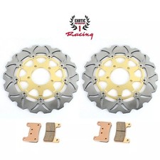 2 Front Brake Disc Rotor Set Brake Pads Kawasaki Ninja Zx6r 636 2013-2023 2 Front Brake Disc Rotor Set Brake Pads Kawasaki Ninja Zx6r 636 2013-2023
