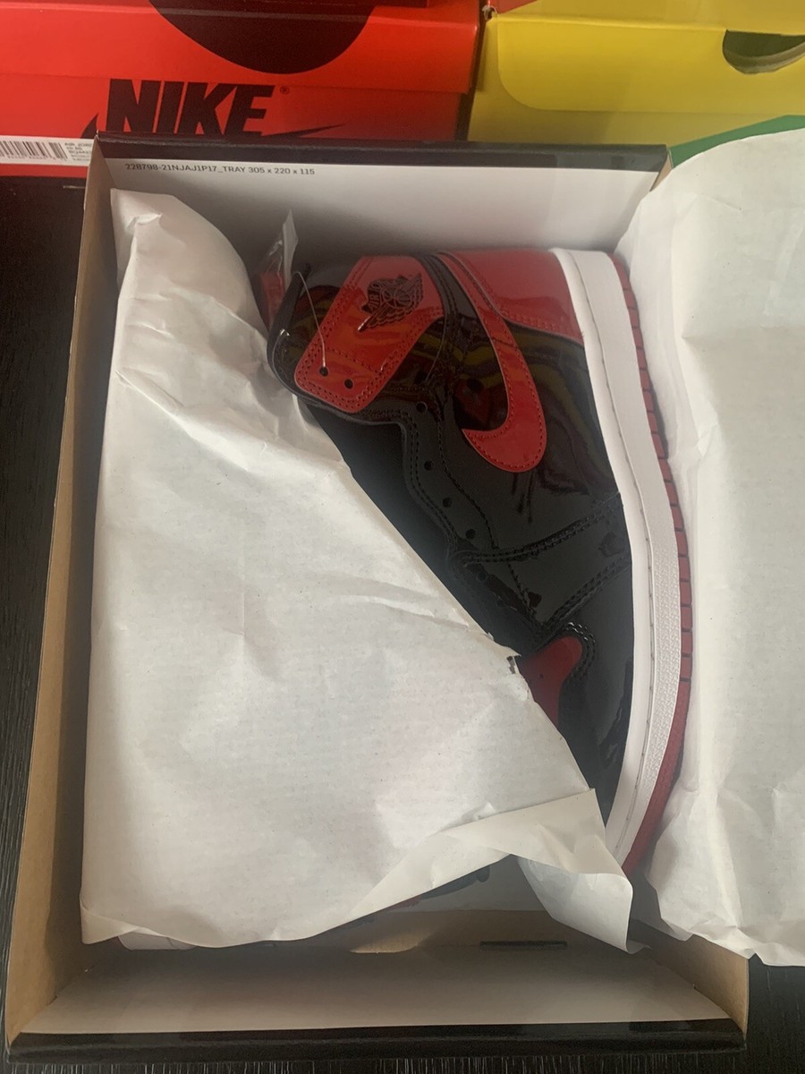 その他 m Air Jordan 1 Retro High OG Patent Bred Size 8 Men's DeadStock | eBay