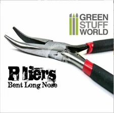 Long Tip Pliers - Bent Long nose plier Green stuff world GSW1062