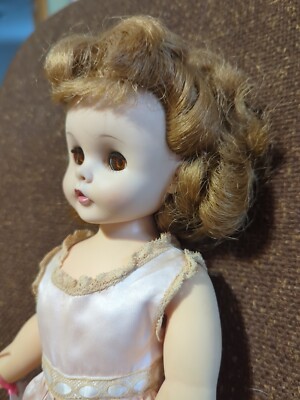 1959 Madame Alexander Marybel  Doll Original Pink Jumper Beautiful Curly Hair 