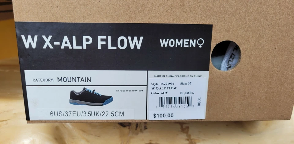 NUEVO en CAJA Pearl iZUMi X-Alp Flow Mujer Zapato de Bicicleta de Montaña Plano EU 37 EU / US 6 Foto 4 de 4