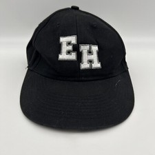 Team MLB Cap Hat Youth Black White Spell Out EH Adjustable Baseball Hat Kids Boy