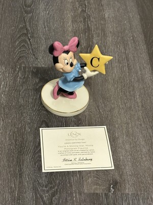 Lenox Disney You're A Shining Star Minnie Mouse Holding Star Figurine Letter K