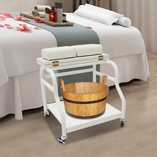 Portable Esthetician Trolley Cart, Trolley Cart with Wheels, Foot Bath Cart