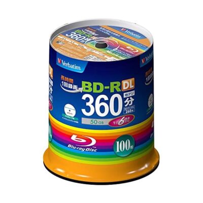 100 Verbatim Bluray Disc 50GB Dual Layer BD-R 6X Speed Spindel EMS mit Tracki JP