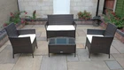Rattan 4-piece Garden Patio Furniture Set, New, 4 different colours available