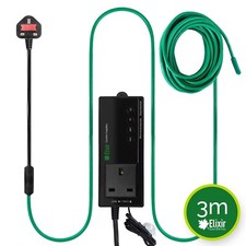 Soil Propagation Warming/Reptile Vivarium Heating Cable 3m (27W) + Thermostat