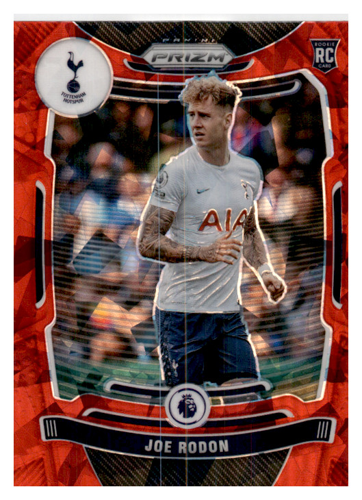 2021 Panini Prizm #155 Joe Rodon Red Ice  RC Totenham Hotspur
