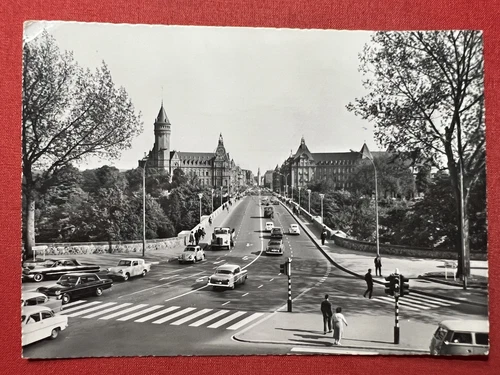 Postcard - Luxembourg - Pont Adolphe - Caisse d'Epargne et ECSC - 1973