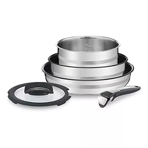 Buy Tefal Ingenio Emotion 5 Piece Stainless Steel Pan Set