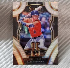 Alex Bregman SP 📈 2020 Select HOLO SILVER 25-Man #25M-3B Houston Astros