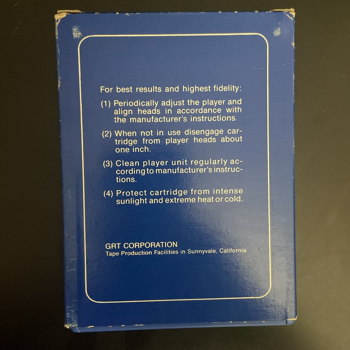 Shaft in Africa Original Music 8 Track Tape 1973 The Four Tops