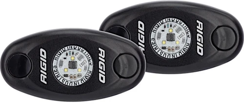 Rigid Industries A Series Black LED Amber Low Strength Light Pair | 482343