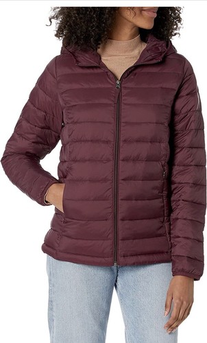 Lightweight Long Sleeve Full Zip Water Resistant Packable Hooded Puffer Jacket S - Picture 2 of 6