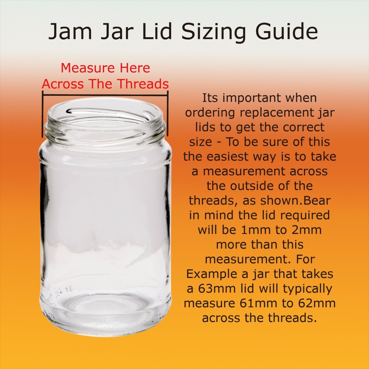 Blue Gingham Design Jam Jar Lids 63mm Pack Of 12 UK