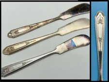 LOT of 3 Silverplate Monarch Plate 6" Butter Spreader Knives