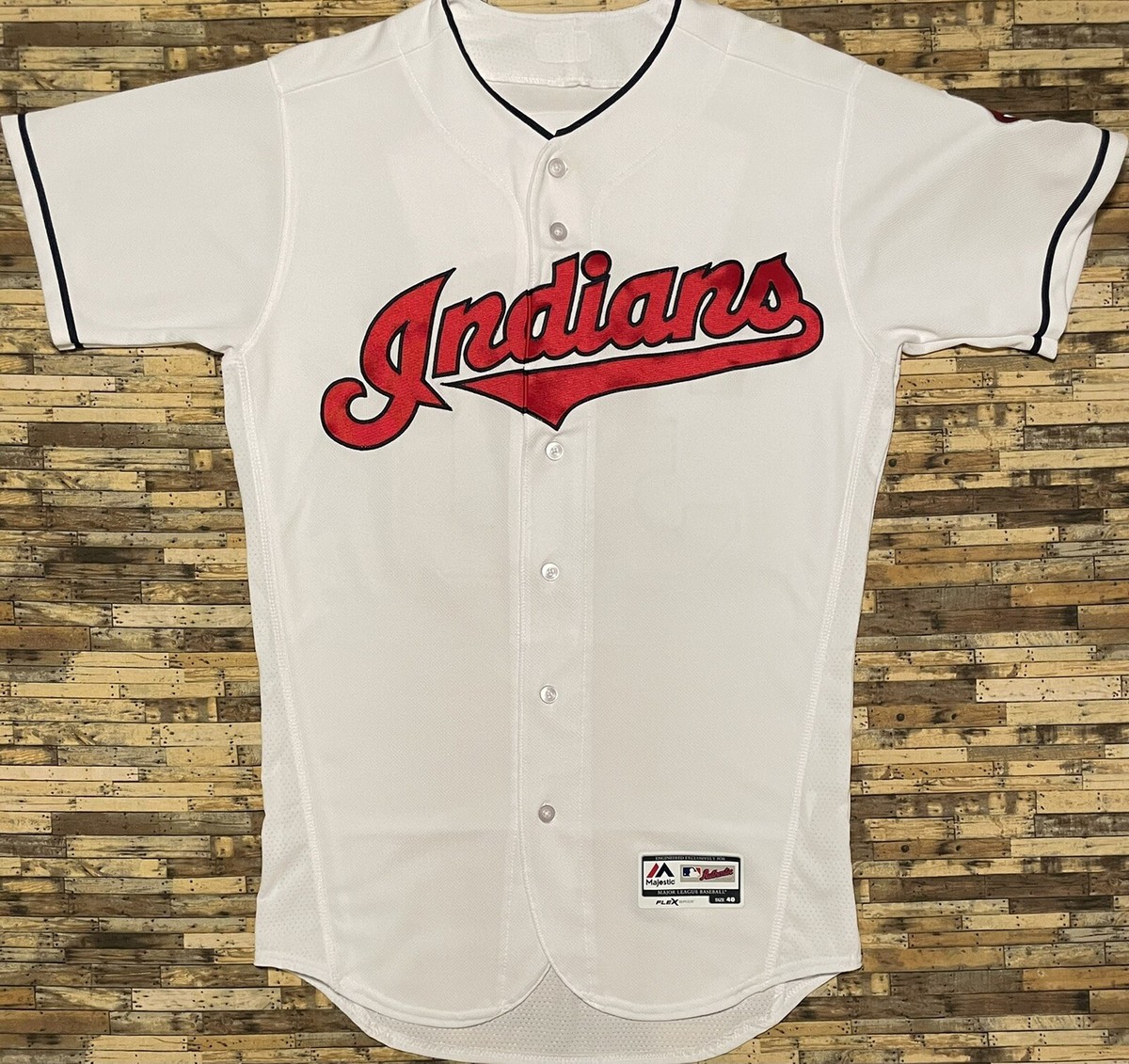 Authentic Majestic MLB Cleveland Indians Tyler Naquin Baseball