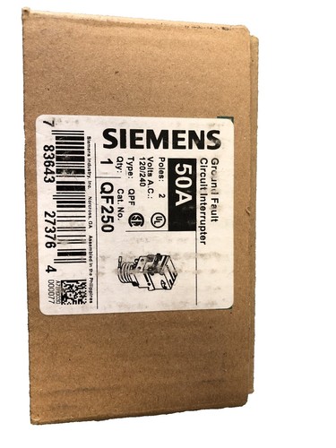 Siemens Q250 2-Pole Plug-In Circuit Breaker 50A 50 Amp - Foto 6