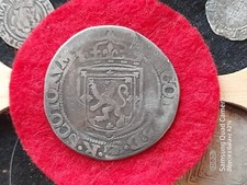 1602 James VI Hammered Silver Thistle Merk Scotland 6.057g CO24AB