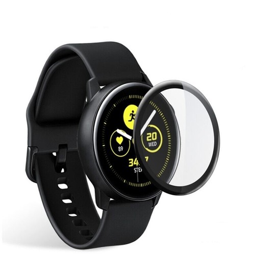 Clear FULL COVER Screen Protector For Samsung Galaxy Watch Active 2 (40 / 44 mm) - Photo 3 sur 9