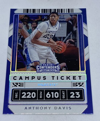 2020 Panini Contenders Draft Holographic Foil CAMPUS  #7 Anthony Davis VARIATION