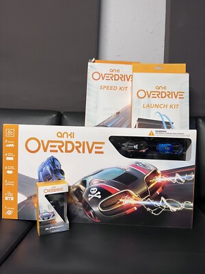 Anki Overdrive Starter Kit with 2 Cars + Launch & Speed Kits +1 Car Bundle