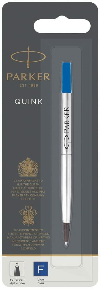 1950322 Parker Rollerball Pen Refill Blue Ink Fine Point Pack of